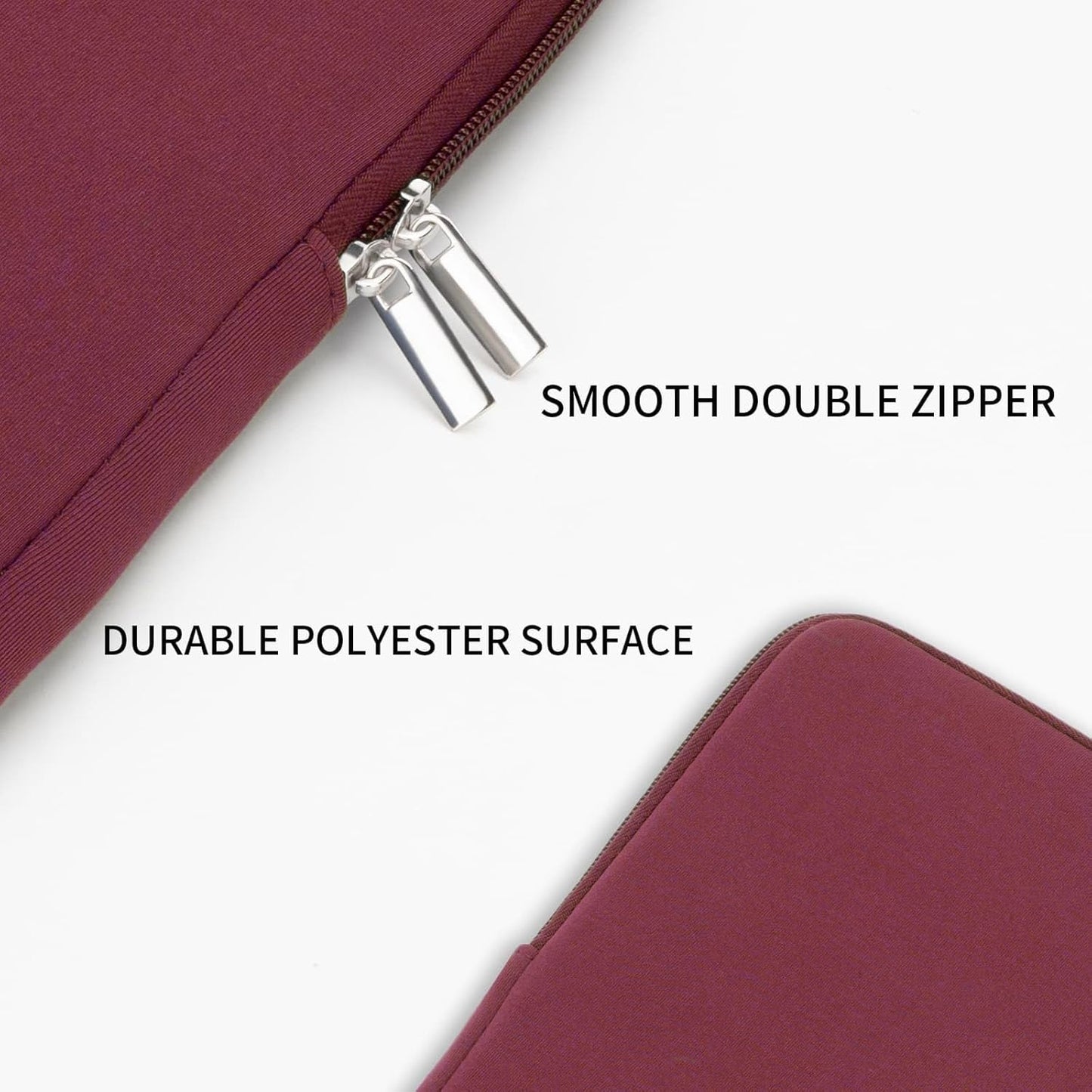 RAINYEAR 16 Inch Laptop Sleeve Protective Soft Case Padded Zipper Cover Specially Compatible with 16" MacBook Pro/Max M1 M2 M3 M4 A2141 A2485 A2780 A2991 A3403 A3186 (Red, Upgraded Version)