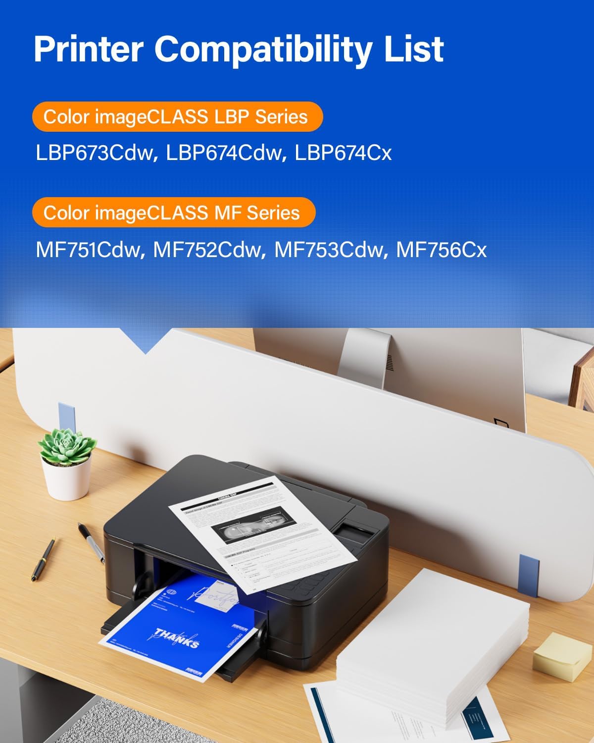 069 069H Toner Cartridge Set High Capacity 4-Pack Compatible for Canon 069H 069 for Color imageclass MF753Cdw MF751Cdw LBP674Cdw LBP674C MF750C LBP673Cdw LBP674Cx MF752Cdw MF756Cx Printers lnk Black