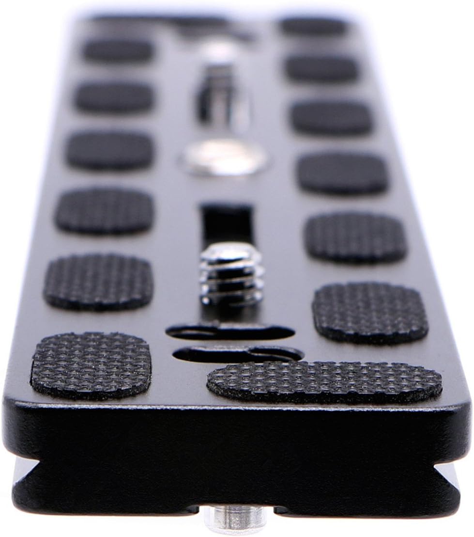 PU-200 200mm Universal Lengthened Quick Release Plate Slide Rail with D-Ring Screw for Tripod Ball Head DSLR Camera, Arca-Swiss Compatible