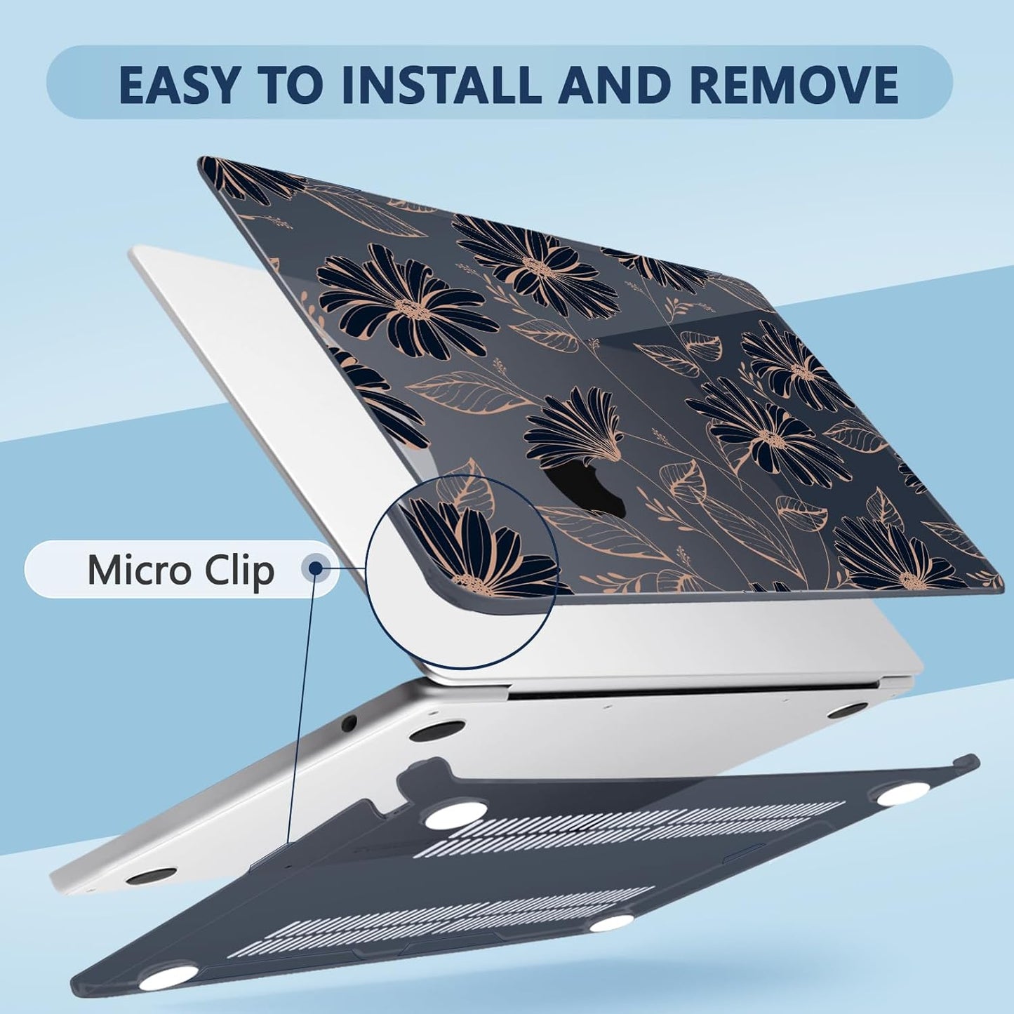 Compatible with MacBook Air 15 inch Case, M4 A3241/M3 A3114/M2 A2941 (Released 2025 to 2023), Hard Shell, Keyboard Cover, Screen Protector, Webcam Cover & Type-C Adapter, 016