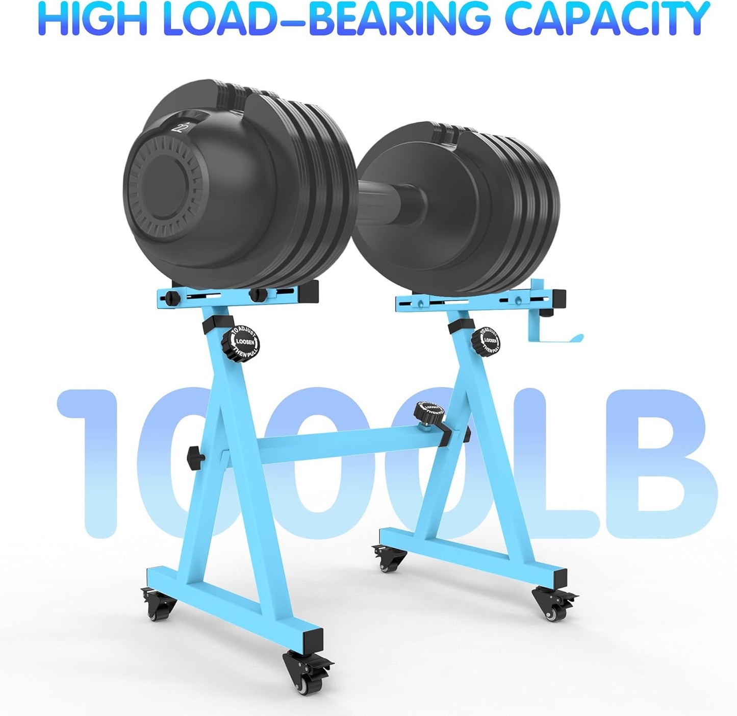 Universal Keyboard Stand, Z-style Heavy-Duty Piano Stand, Adjustable and Portable Piano Keyboard Stand for 61 and 88 Keys, Blue