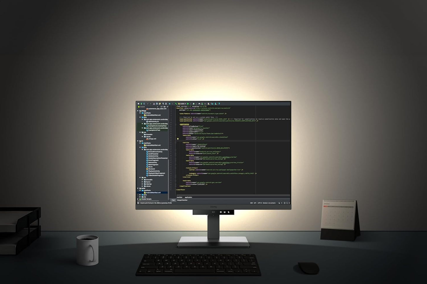 BenQ RD280U 28.2” 4K 3840x2560 3:2 Programming Monitor, Eye-Care, Nano Matte Panel, Coding Modes, MoonHalo Backlight, 90W USB-C, KVM, VESA Mount, Developer Monitor