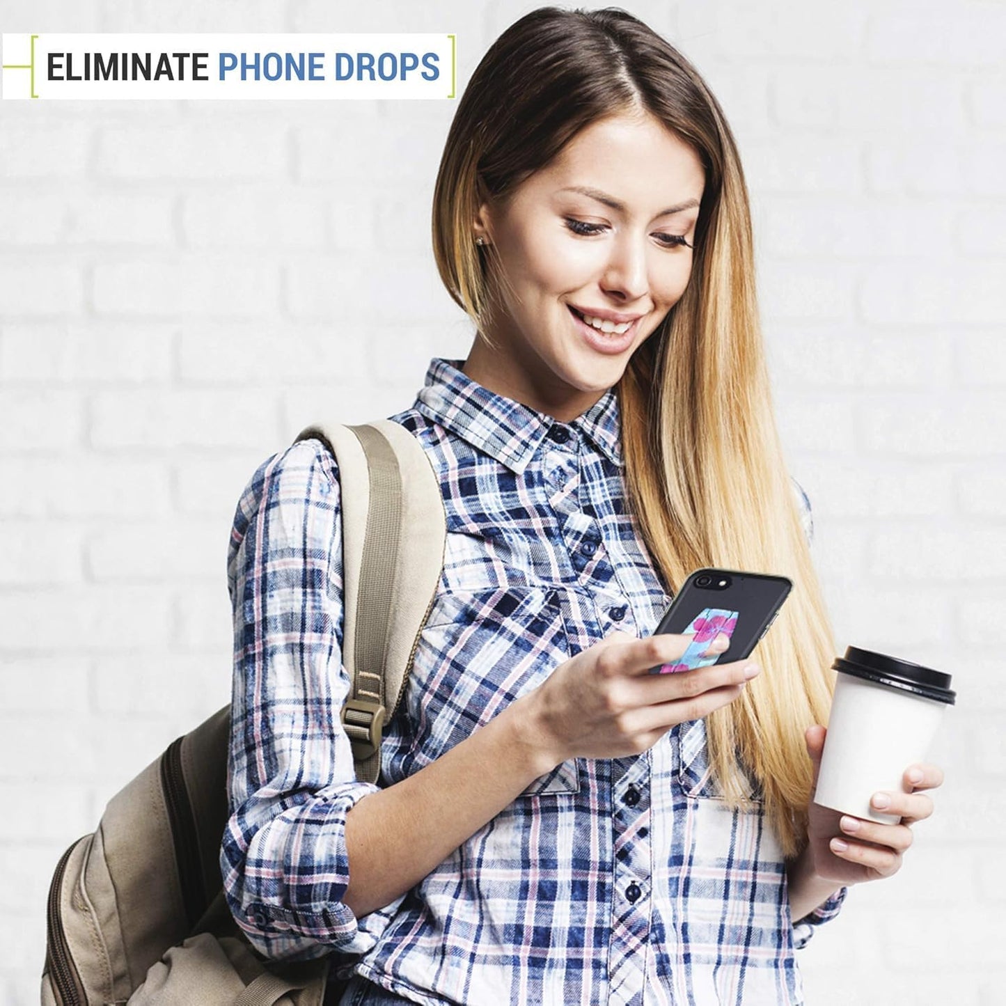 Gear Beast Universal Cell Phone Grip - Ultra Slim Elastic Finger Holder & Phone Stand