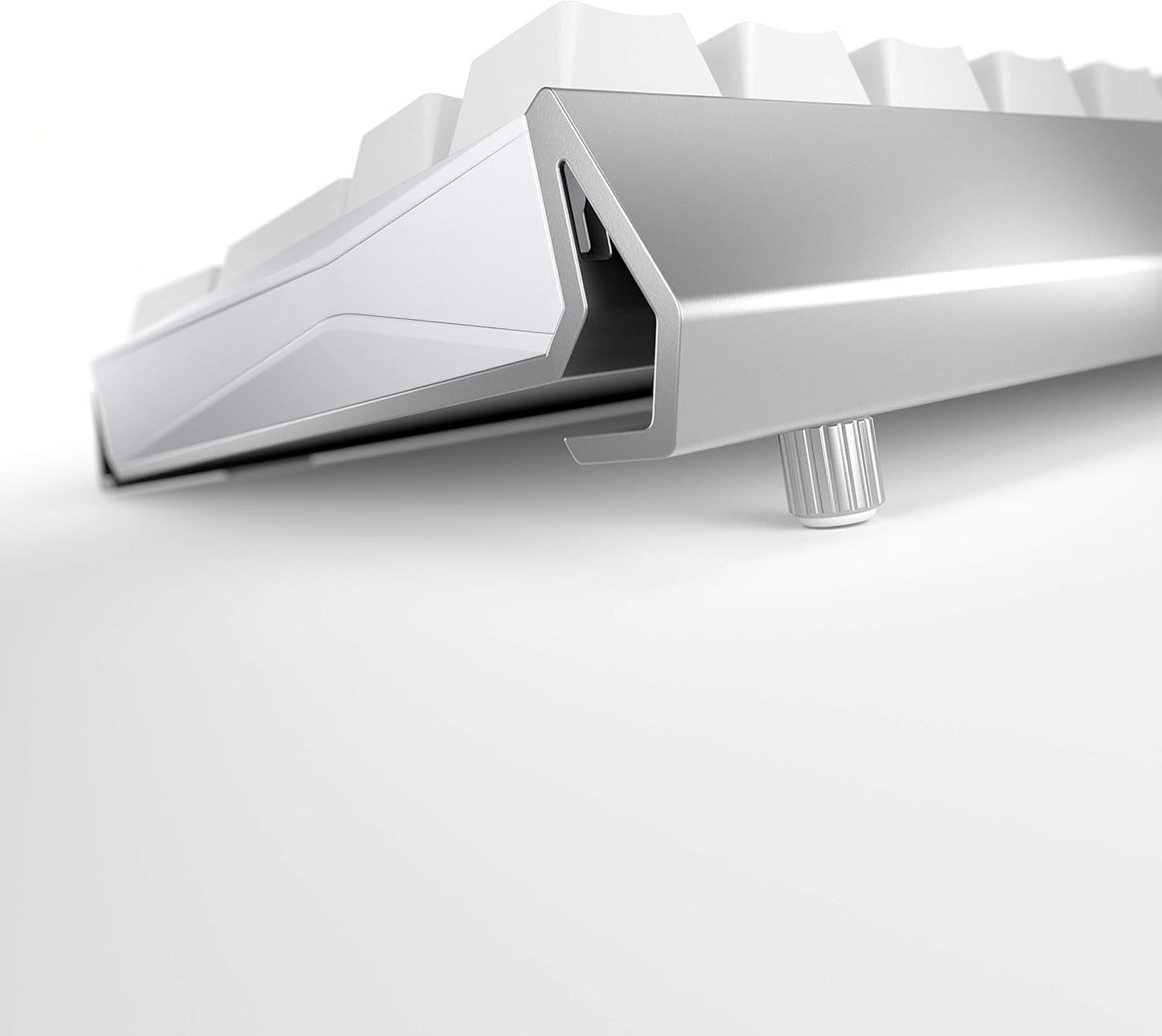 Cherry MX 3.0 S Wired Mechanical Gaming Keyboard. Aluminum Housing Built for Gamers w/MX Red Silent Switches. RGB Backlit Display Over 16m Colors. from The Makers of MX. Full Size. Pure White.