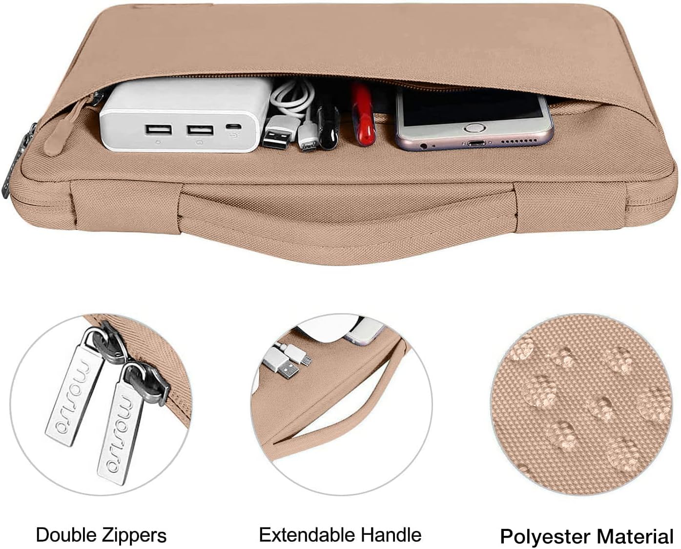 MOSISO Compatible with MacBook Air 13 inch Case 2025 2024 2023 2022 M4 A3240 M3 A3113 M2 A2681, Hard Shell&Sleeve Bag&Keyboard Skin&Webcam Cover&Screen Film for MacBook Air 13.6 inch, Bronze Brown