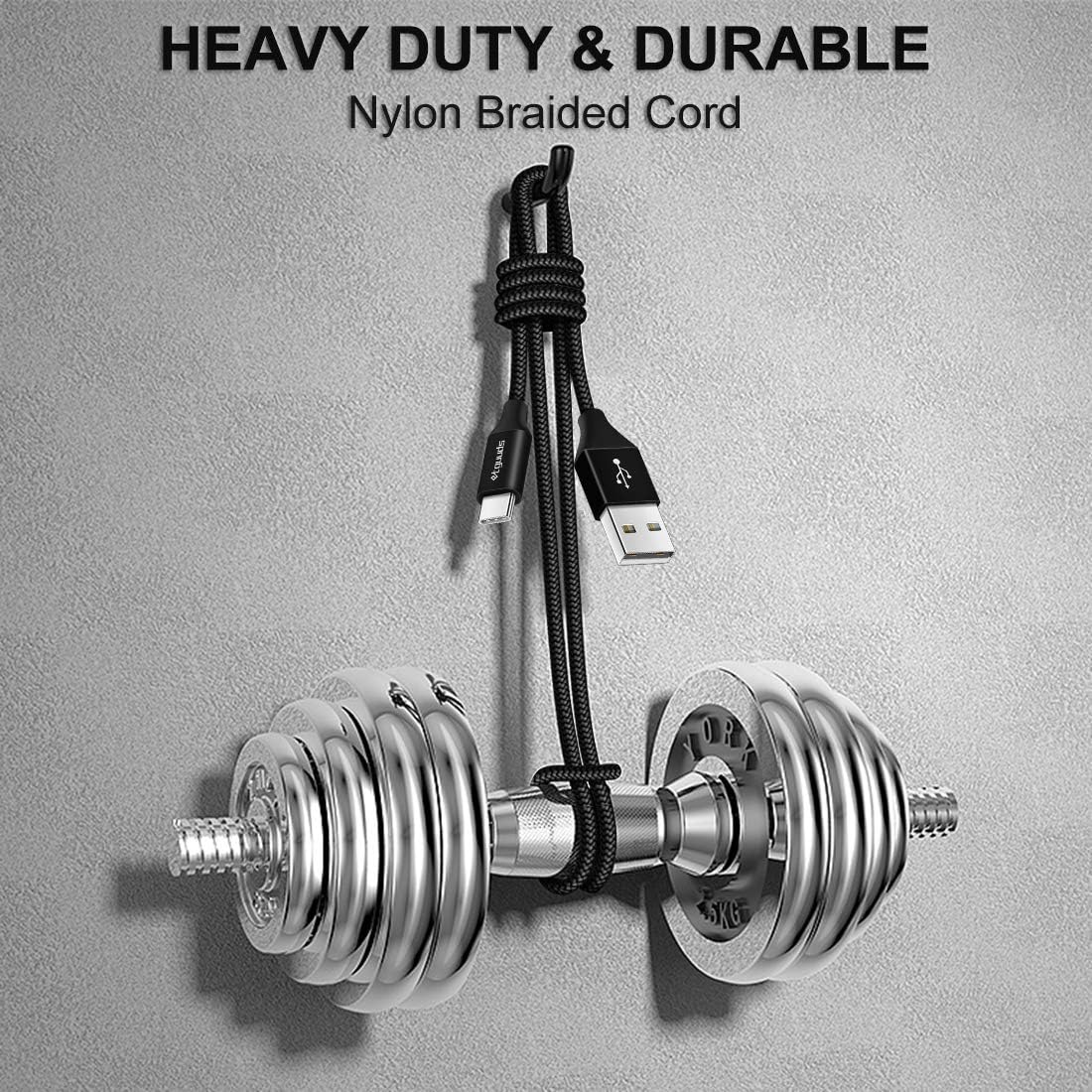 etguuds 6ft USB A to USB C Cable 3A Fast Charging, 2-Pack USB A to USB Type C Charger Cord for iPhone 16 15 Pro/Pro Max/Plus, for Samsung Galaxy S24 S23 S22 S21 S20 S10 A55 A54 Flip Note, Moto, Black