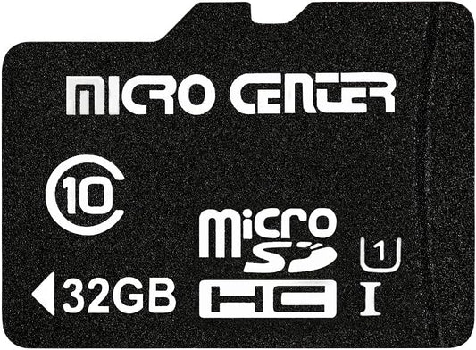 INLAND Micro Center 32GB Class 10 MicroSDHC Flash Memory Card with Adapter for Mobile Device Storage Phone, Tablet, Drone & Full HD Video Recording - 80MB/s UHS-I, C10, U1 (1 Pack)
