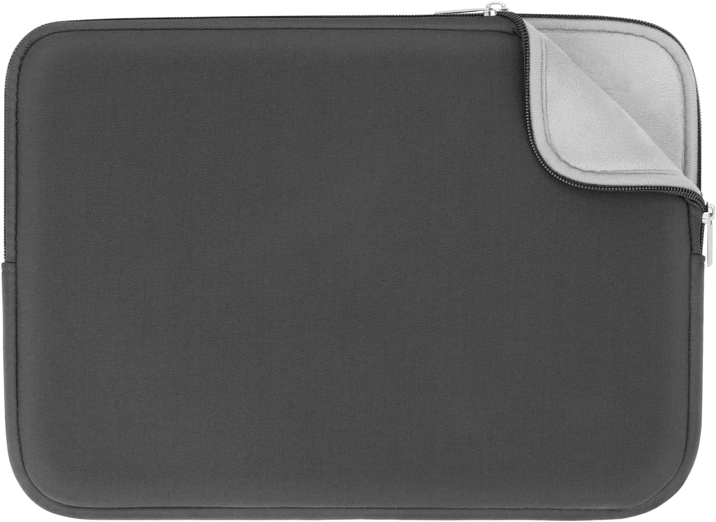 RAINYEAR Laptop Sleeve Case Compatible with 13.3 Inch Notebook Computer Tablet Chromebook 14" MacBook Pro M1 M2 M3 M4 Pro/Max Soft Cover Protective Case Zipper Carrying Bag (Gray, Upgraded Version)