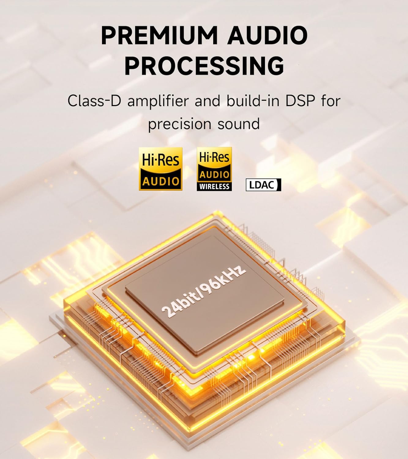 Edifier M60 Multimedia Speaker Bluetooth 5.3, 66W RMS, Hi-Res Audio & Hi-Res Wireless Audio, LDAC,3" Mid Bass & 1" Tweeter, USB-C & Aux Inputs, Compact Desktop Speaker - White