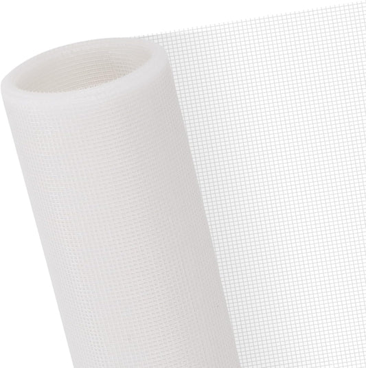 48"x102" Window Screen Mesh, Fiberglass Window Screen, Screen Door Mesh, Windows Screens and Screen Door Replacement, Patio Screen Mesh- White
