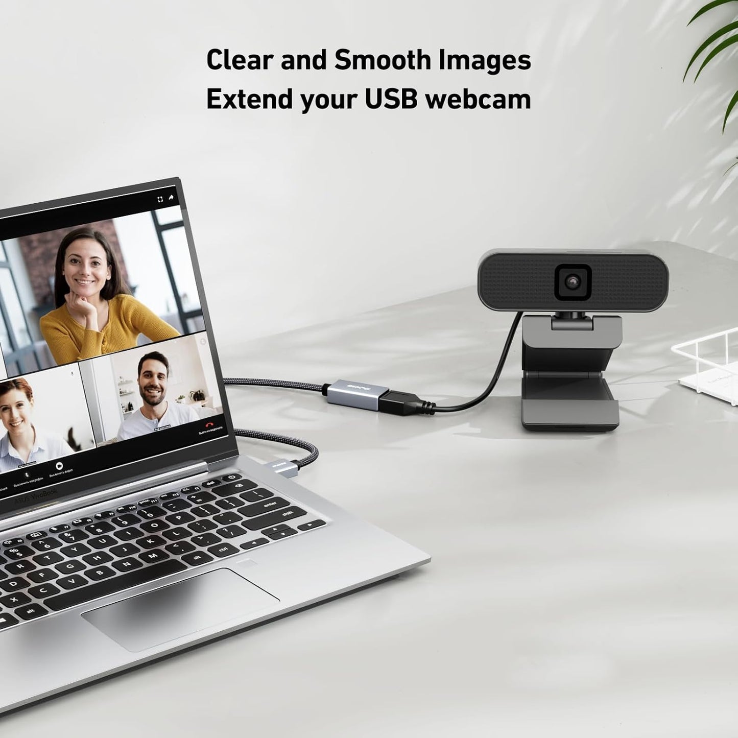 BENFEI USB 3.0 Extension Cable 6.6 Feet, Nylon Braided Compatible with Webcam, Camera, Phone, USB hub, Mouse, Keyboard, Printer, Hard Drive, Headset