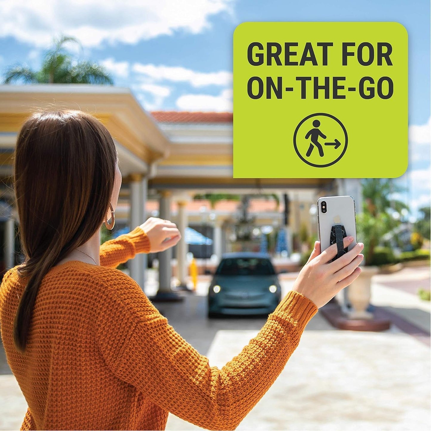 Gear Beast Universal Cell Phone Grip - Ultra Slim Elastic Finger Holder & Phone Stand