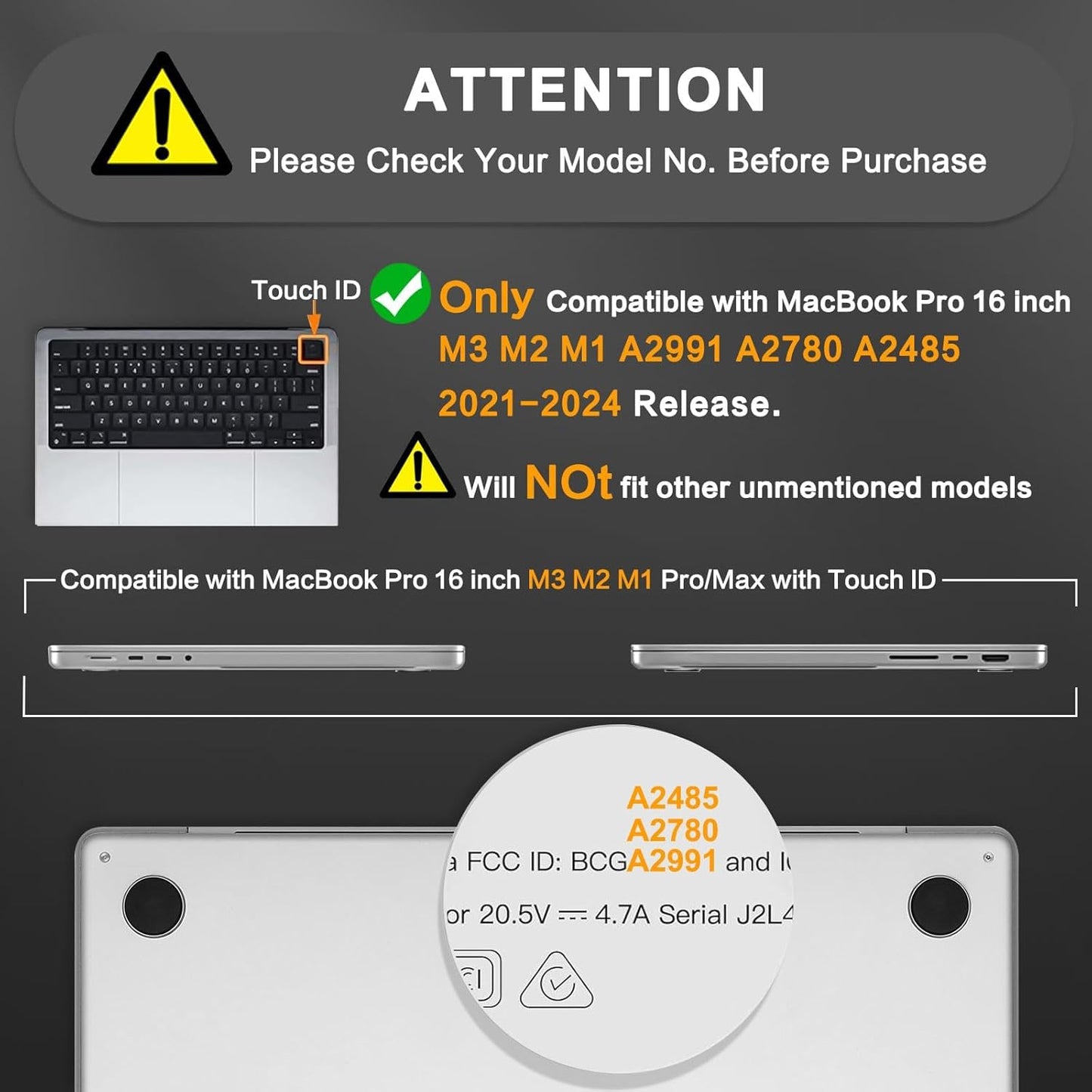 MOSISO Compatible with MacBook Pro 16 inch Case 2025 2024 2023 2022 2021 M4 M3 M2 M1 A3403 A3186 A2991 A2780 A2485, Natural Original Color Hard Case&Keyboard Cover&Screen Film&Type C,Space Black Clear