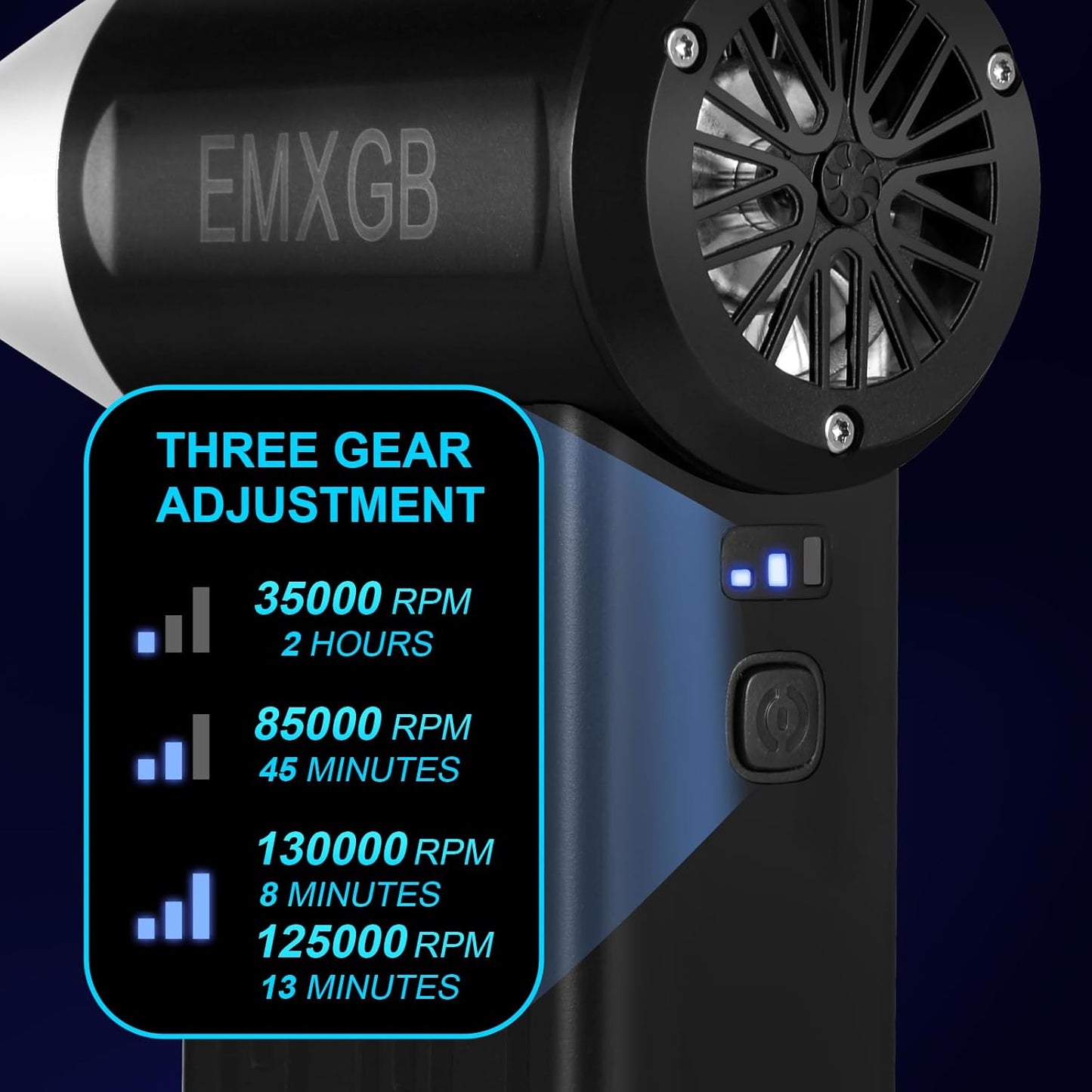 Compressed-Air-Dust Collector-Mini Portable- Turbo Fan- 130000RPM Electric Duster-Cleaning kit- No Canned- Replace Compressed air can- Car Dryer air Blower- Pc dusters forCleaning