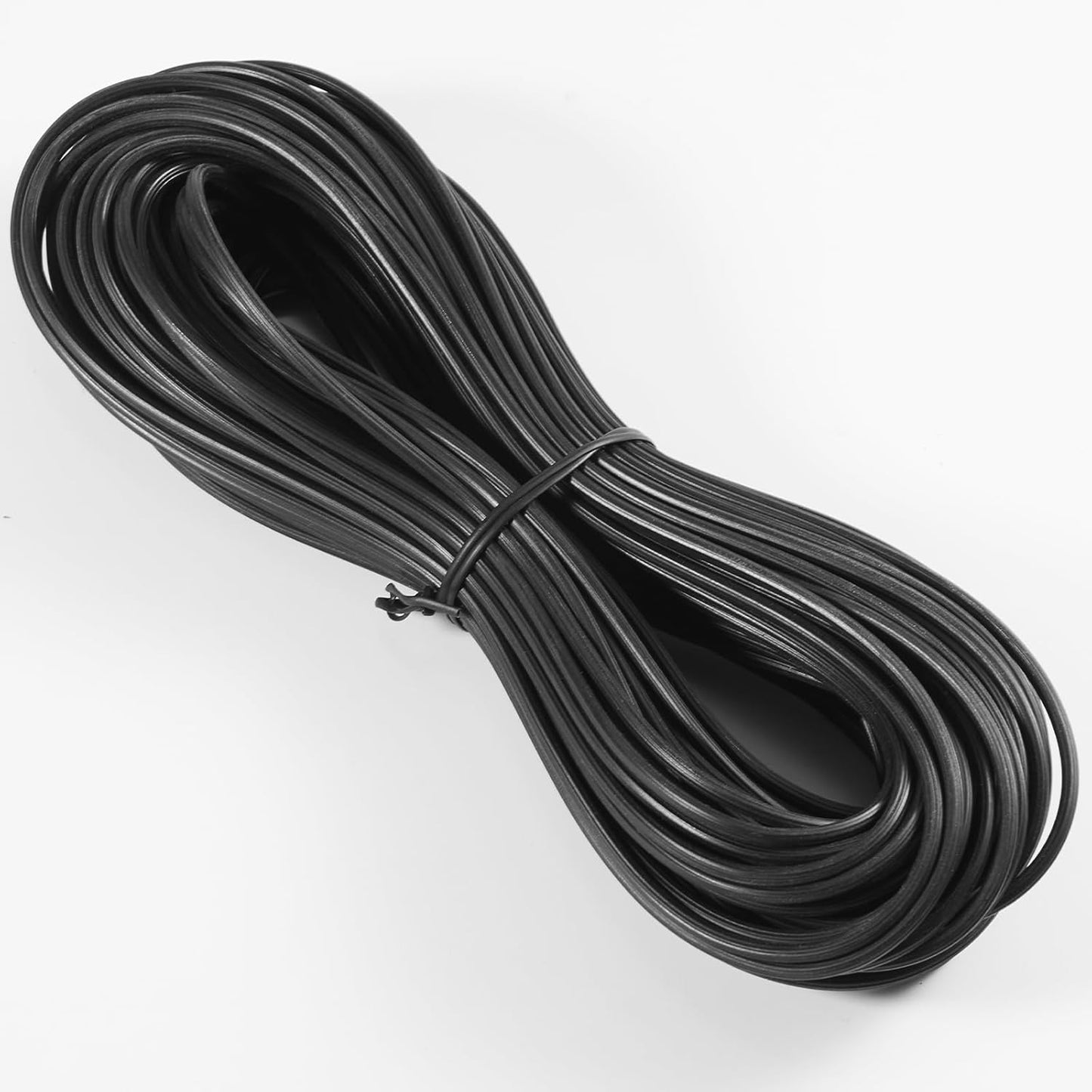 FLYZZZ Screen Spline 0.125" x 25' Spline for Window Screen Door Repair, Round，Black，Suitable for Regular Groove Width 0.122''-0.133''