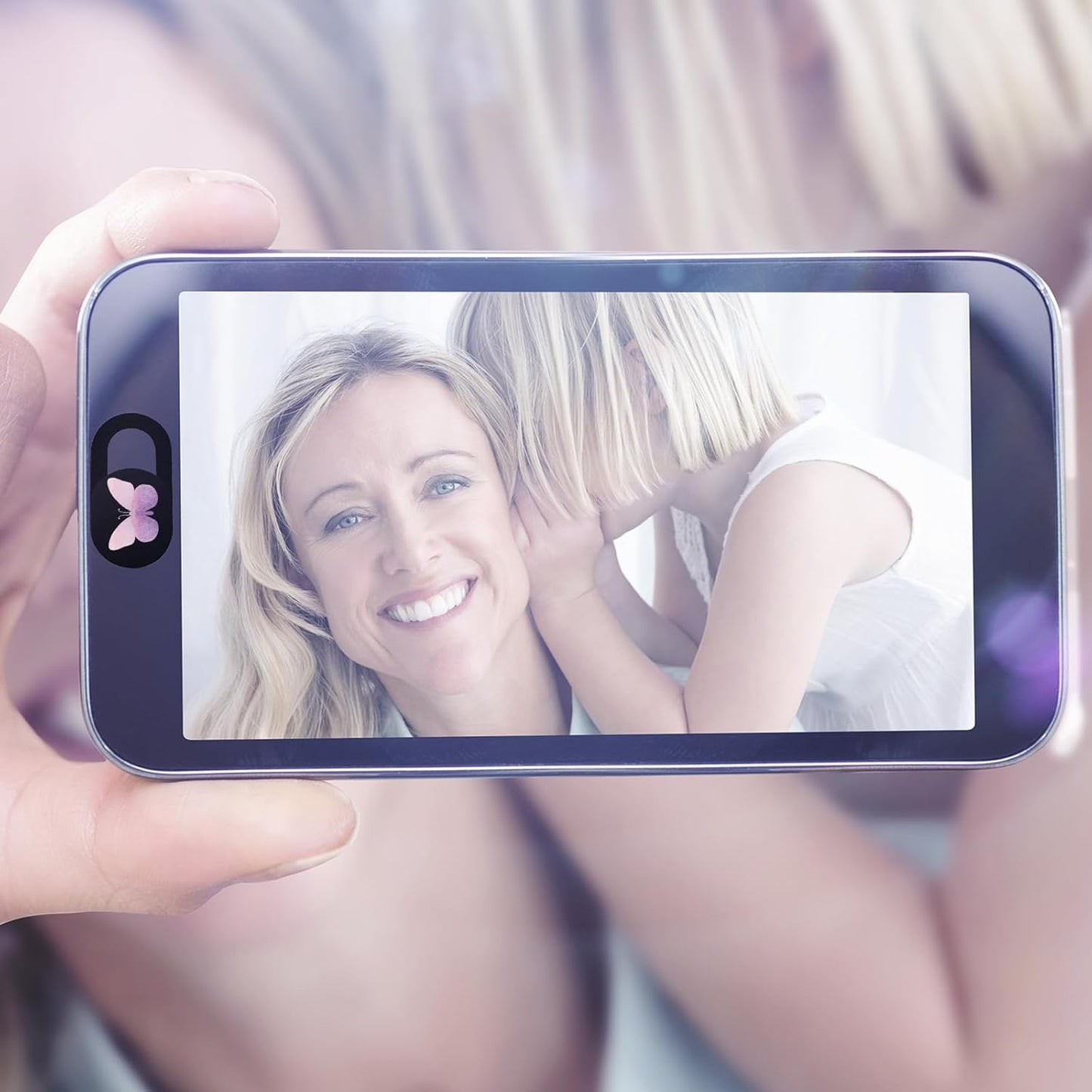 Laptop Camera Cover Slide 3 Pack Ultra Thin Slide Laptop Camera Cover for Echo Show, Smartphone, Computer, Tablet, Chromebook, PC - Butterfly