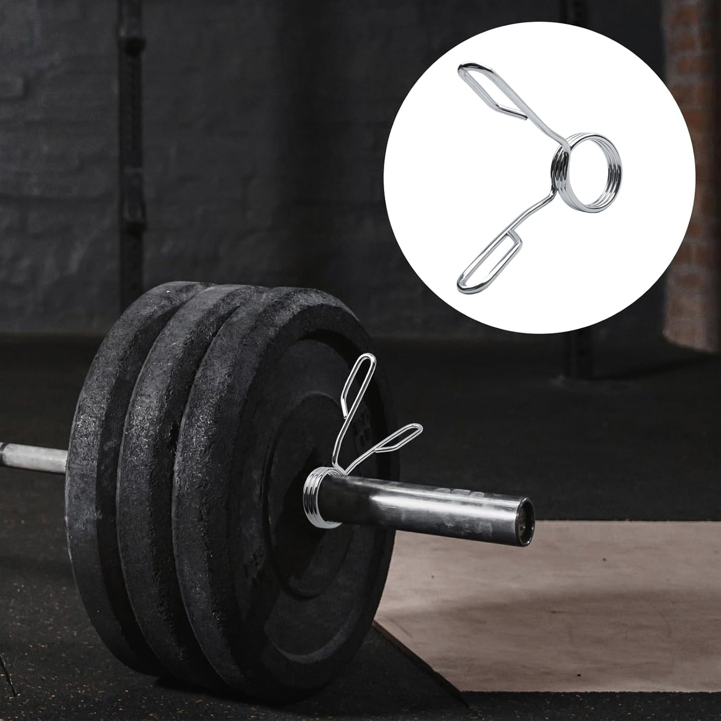 4 Pieces 2 Inch Dumbbell Spring Collars Barbell Clamps Locking Collars Clips for Weightlifting Exercise Fitness Training Supplies