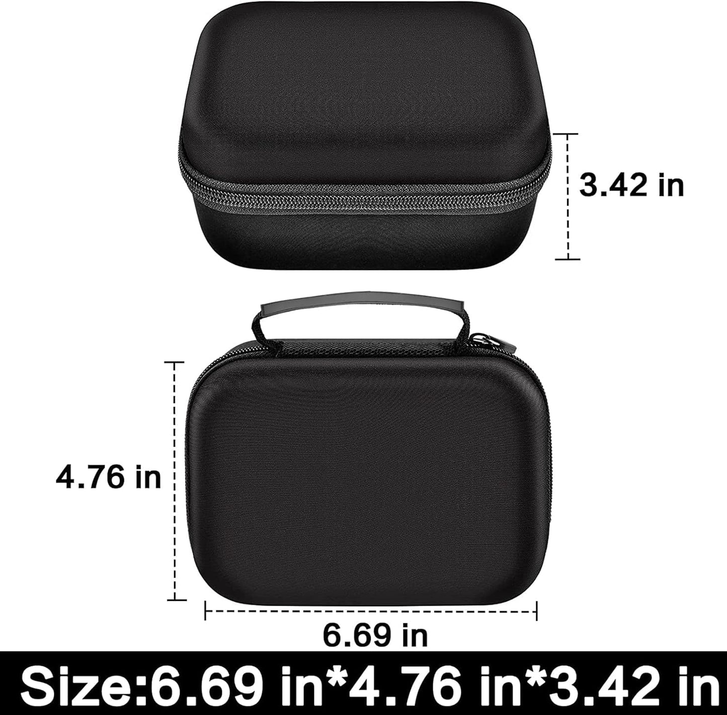 Case Compatible with Phomemo M110 Label Maker - Portable Mini Bluetooth Thermal Label Maker Carrying Storage Bag for Printer Labels, USB Cable and Accessories Black (Box Only)