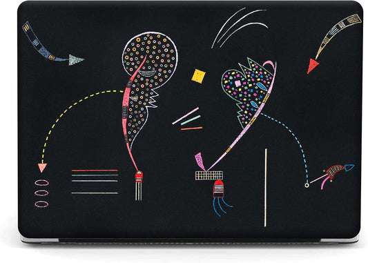 Berkin Arts for MacBook Pro 16 Inch Cover A3403 A3186 A2991 A2780 A2485 (2024-2021) with M4/M3/M2/M1 Pro/Max Chip with Keyboard Cover & Screen Protector Naive Art Illustrated (Two Sides by Kandinsky)