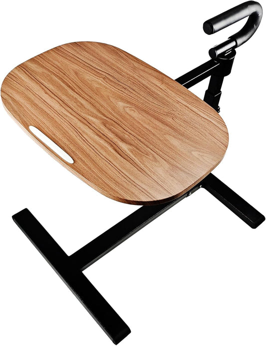 Auxiliary Tray 360 ° Rotating Height Adjustable Rotating TV, Computer Desk, car Five Function Auxiliary Safety Handle (Black Roller Sliding 360° Sofa Rotating Table)