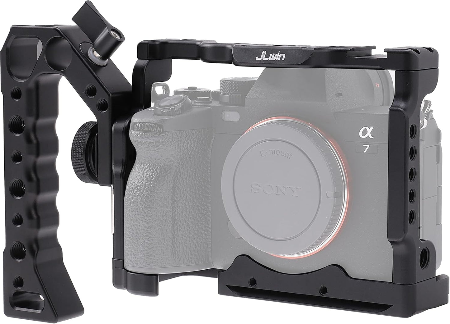 A7 IV Cage Support, Hersmay Camera Cage with Top Handle for Sony A7 IV / A7S III Full Frame mirrorless Camera