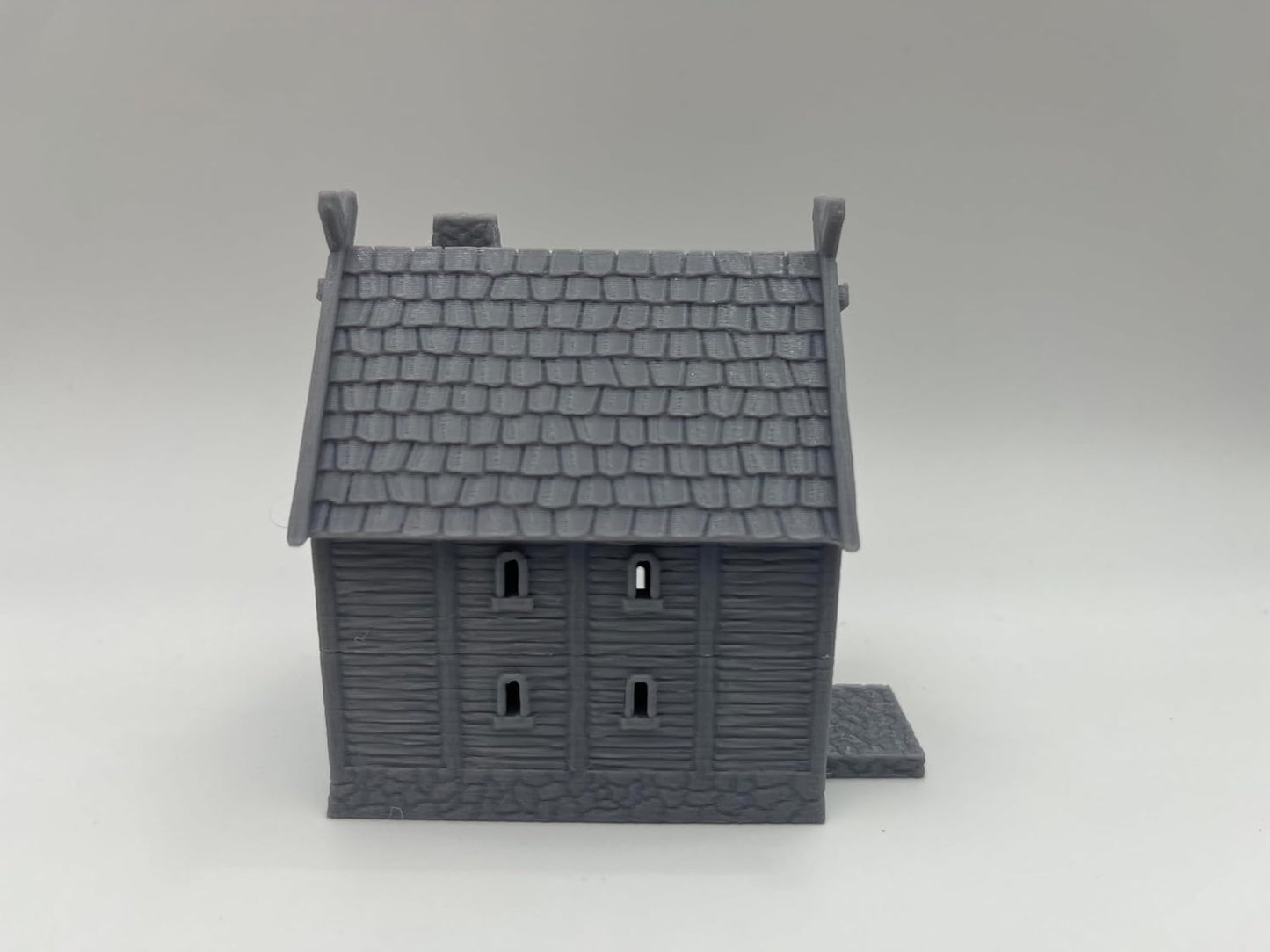 HAUTICO Miniature Buildings, Architecture Terrain Scenery for 18mm RPG Tabletop Wargame, DND, Paintable (HVillageHouses3-1)