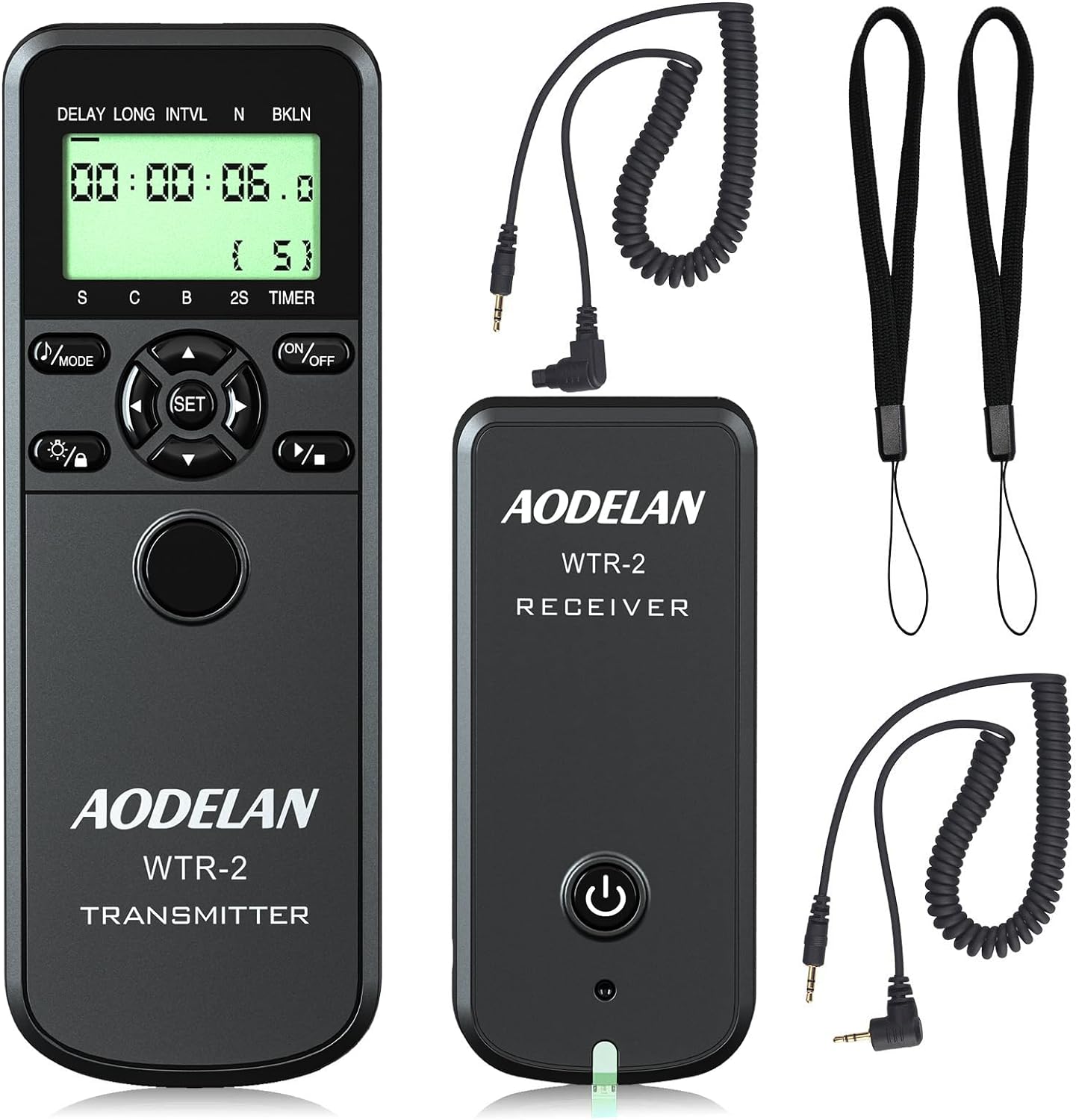 AODELAN Camera Wireless Shutter Release Timer Remote Control for Canon EOS R, ROS RP, EOS RA, R6, R5, 80D, 77D, 70D, 250D, 90D, 10D, T7, T6i, T6s, T5i, T4i, T3i, PowerShot SX70H, RS-60 & TC-80N