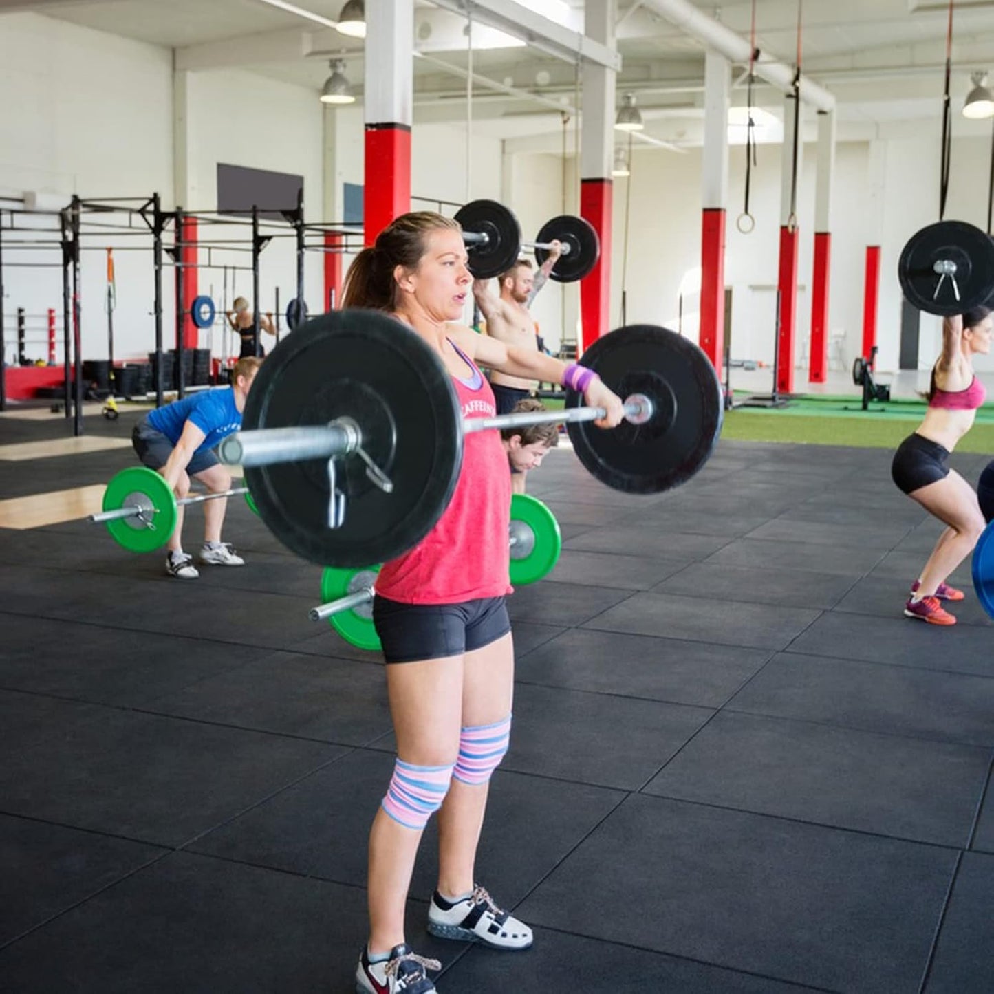 AccEncyc Spring Clip Collars 2 Inch Olympic Barbell Clamps Dumbbell Clips Weight Bar Clips for Weightlifting, Powerlifting, Strength Training