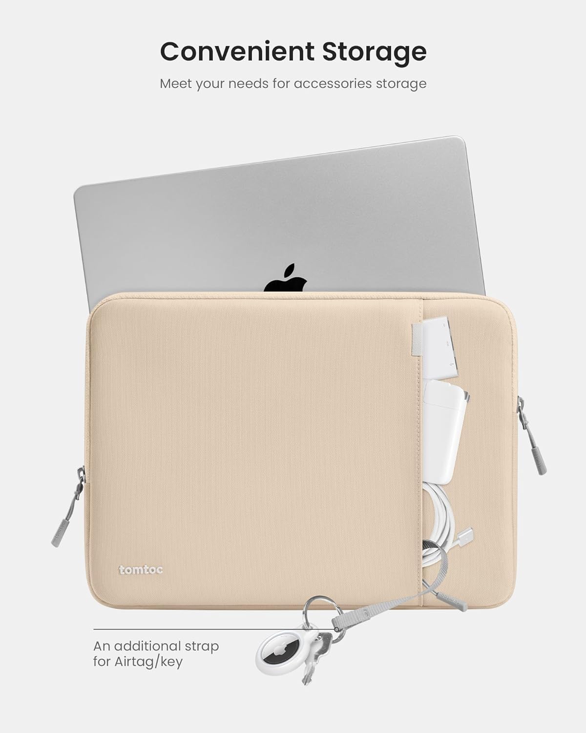 tomtoc 360° Protective Laptop Sleeve for 16-inch MacBook Pro M4/M3/M2/M1 Pro/Max A3403 A3186 A2991 A2780 A2485 A2141 2024-2019, Dell XPS 16 Laptop, Water-Resistant MacBook Case with Accessory Pocket