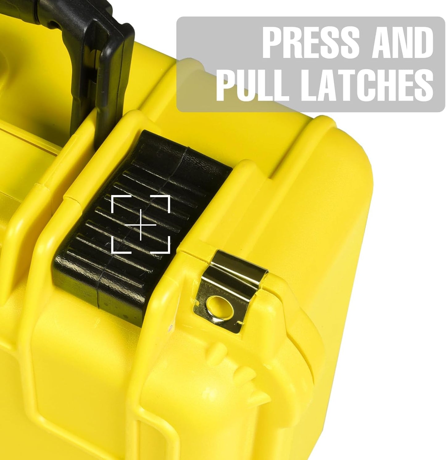 14x 11.5x 6.5 Inch Hard Case, Portable Weather Waterproof Protective Camera Case with Customizable Foam, Fit Use of Drones, Camera, Equipments, Yellow