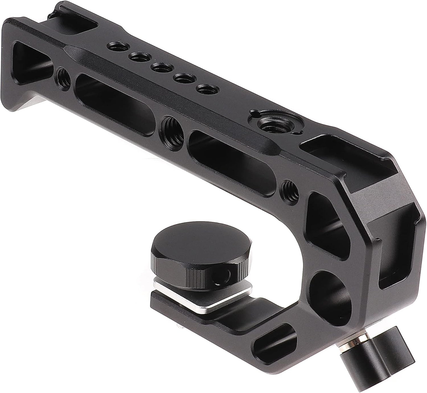 Hersmay R5 R6 Cage with Top Handle,Aluminium Alloy Camera Cage for Canon EOS R5 R6 Mirrorless Cameras, Vlogging Video Shooting Filmmaking Rig Stabilizer with 1/4" Mounting and 3/8" Arri Locating Hole