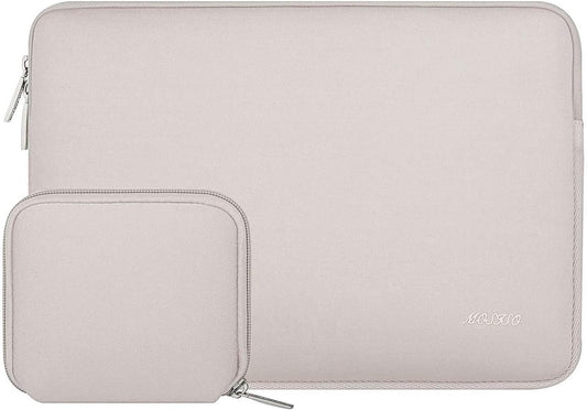 MOSISO Laptop Case 15 inch, 15 inch Laptop Sleeve Bag Compatible with MacBook Air 15 M4 A3241 M3 A3114 M2 A2941 2025 2024 2023, Dell XPS 15, Neoprene Computer Sleeve Bag with Small Case, Rock Gray