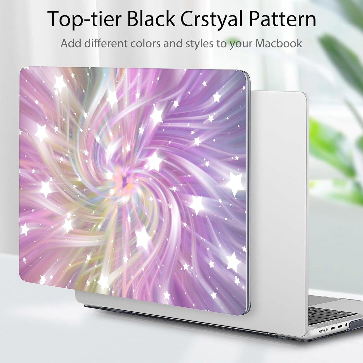 Tuiklol for MacBook Pro 14 Inch Case 2024-2021 Release M4 A3112 A3401 A3185/M3 A2918 A2992/M2 A2779/M1 A2442 Pro/Max,Hard Shell Case with Keyboard Cover & Screen Protector for Touch ID,Bright abstract