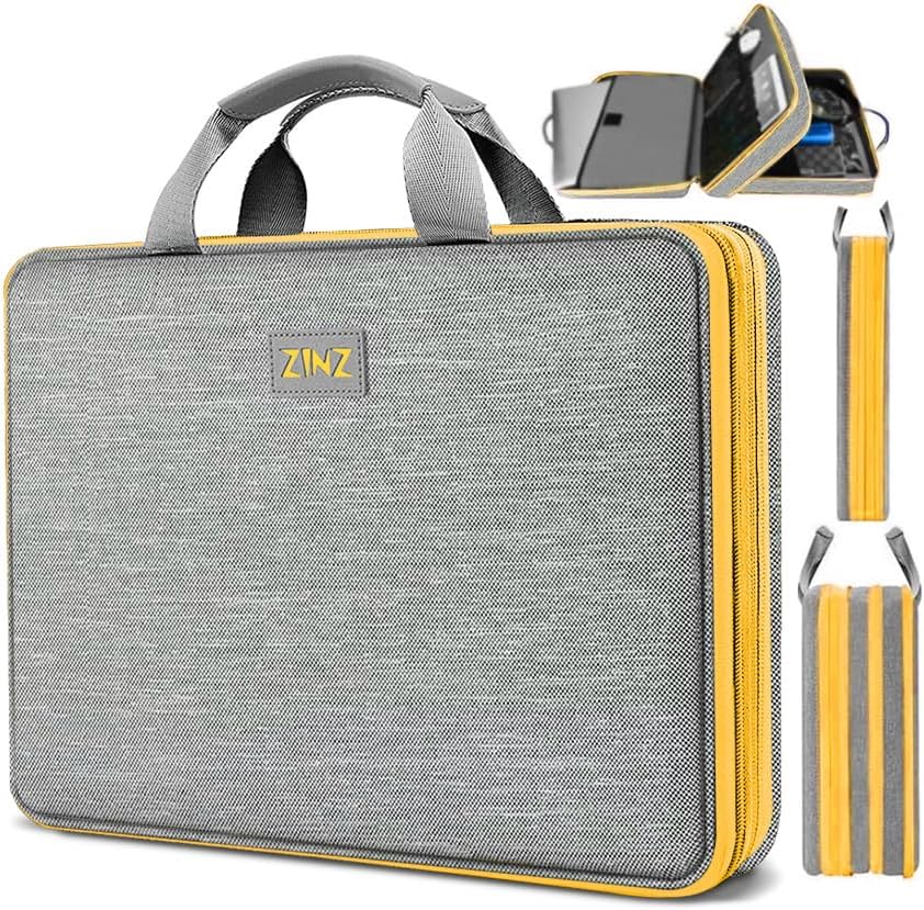 ZINZ Laptop Case Computer Sleeve Briefcase with Multi-pockets for 11.6 12.9 13 13.3 14 15 15.6 16 inch Notebooks