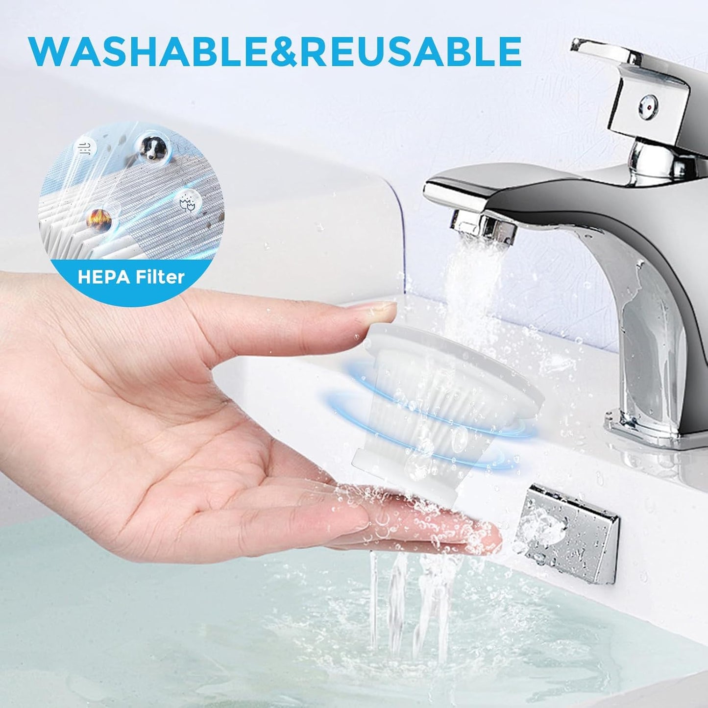 Car Vacuum,2 Suction Modes,Portable Mini Cordless Cleaner with 20000pa Suction Power,Type-C Charge,with Handheld Vacuum for Home,Car, Office Desk, Keyboards