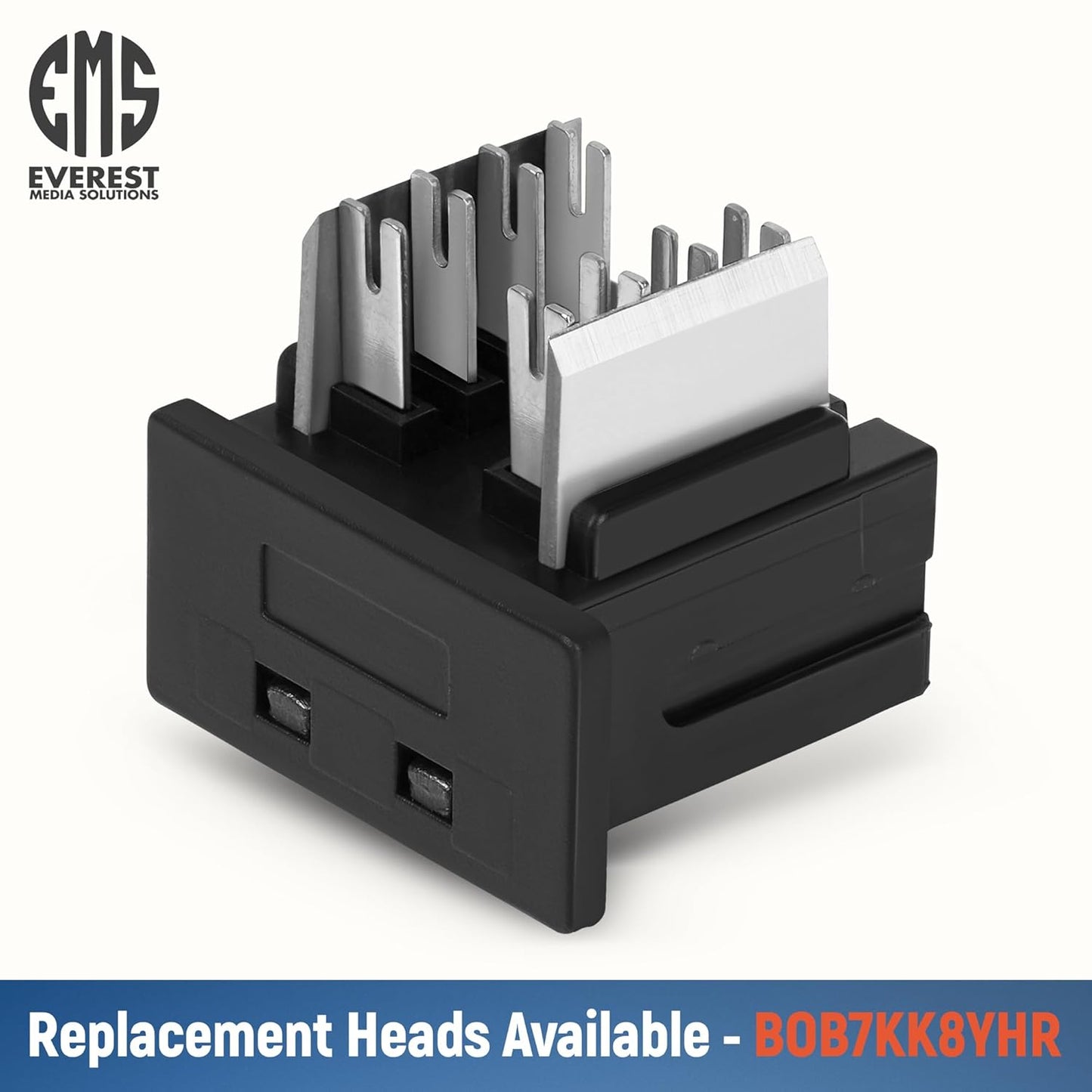 Everest easyJACK - 90° Angled Speed Termination Keystone Tool Set - with 20-Pack of RJ45 Slim Profile Cat6A Keystone Jacks (10 Blue & 10 White) - Time Saver Network Cat6 Punchdown Tool