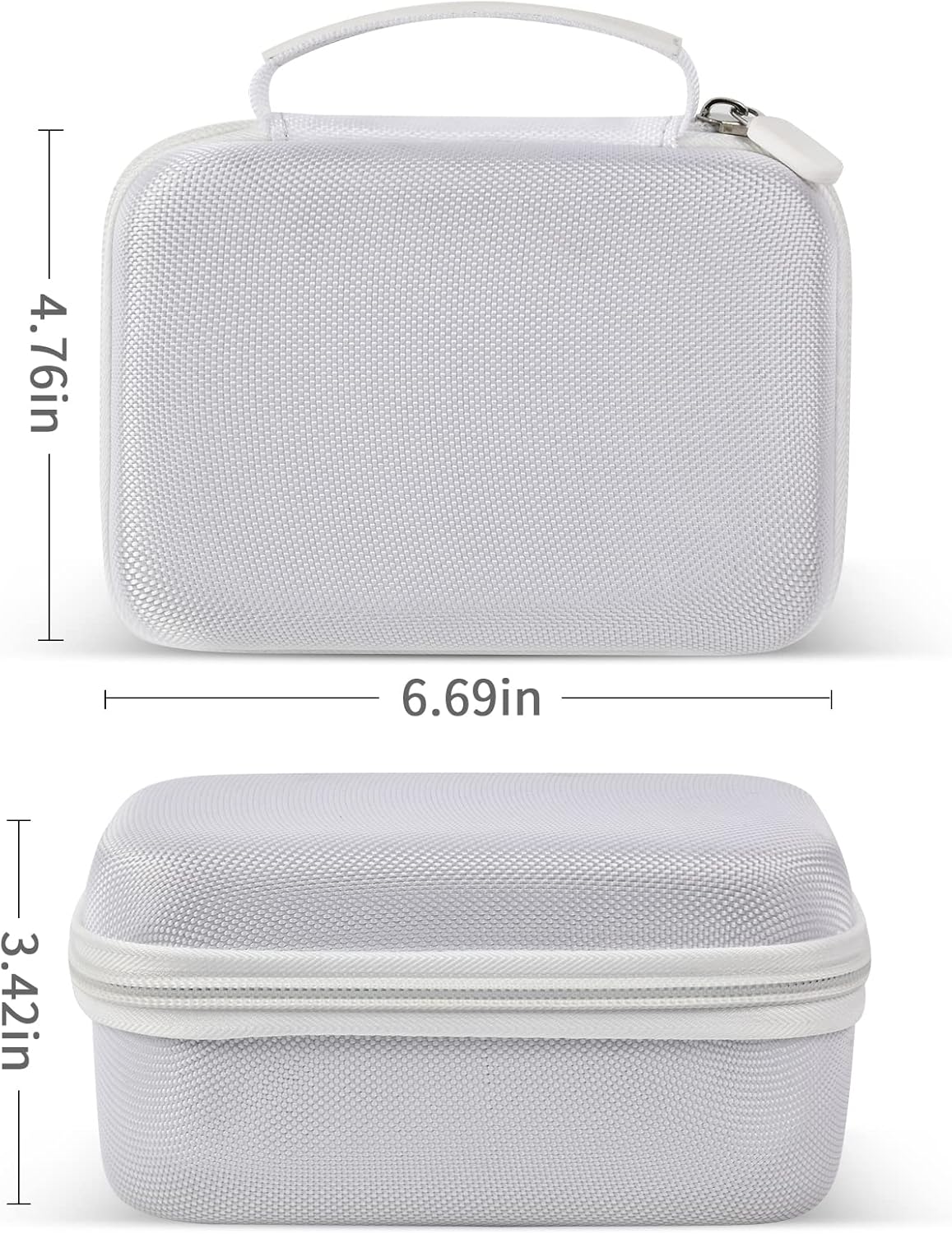 Case Compatible with Phomemo M110 Label Maker - Portable Mini Bluetooth Thermal Label Maker Carrying Storage Bag for Printer Labels, USB Cable and Accessories (Box Only) - White