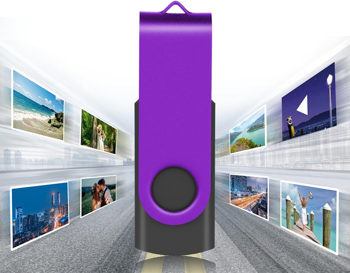 (Not 128GB) EASTBULL USB 2.0 Flash Drive 128 MB with Lanyards Thumb Drives Bulk 20 Pack Colorful Multipack Memory Stick Pen Drive Swivel Design(128MB 20 Pack)