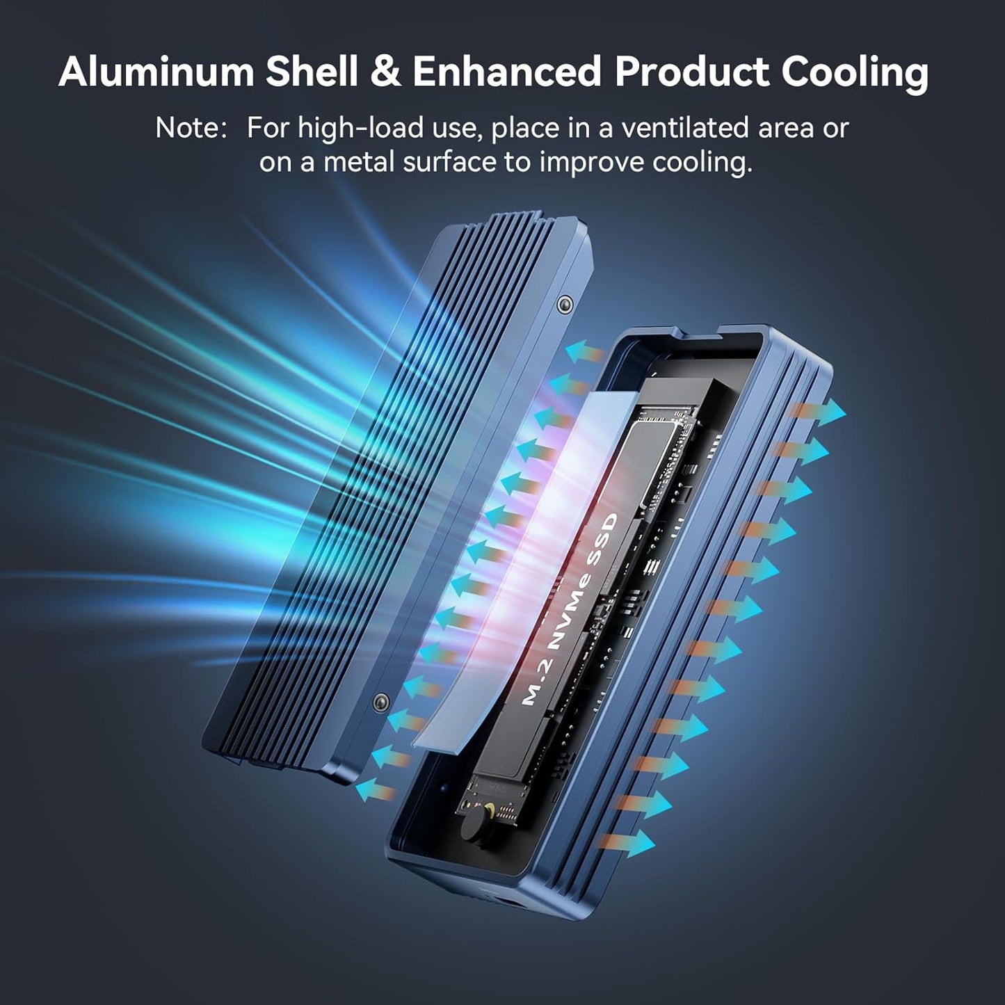 ACASIS 40Gbps M.2 NVMe SSD Enclosure, Only Compatible with Thunderbolt 4/3 USB4,TBU405 Air for M1 M2 Pro/Max, Tool Free Installation, Support M-Key Interface B+M 2280/2260/2242/2230 SSD Size