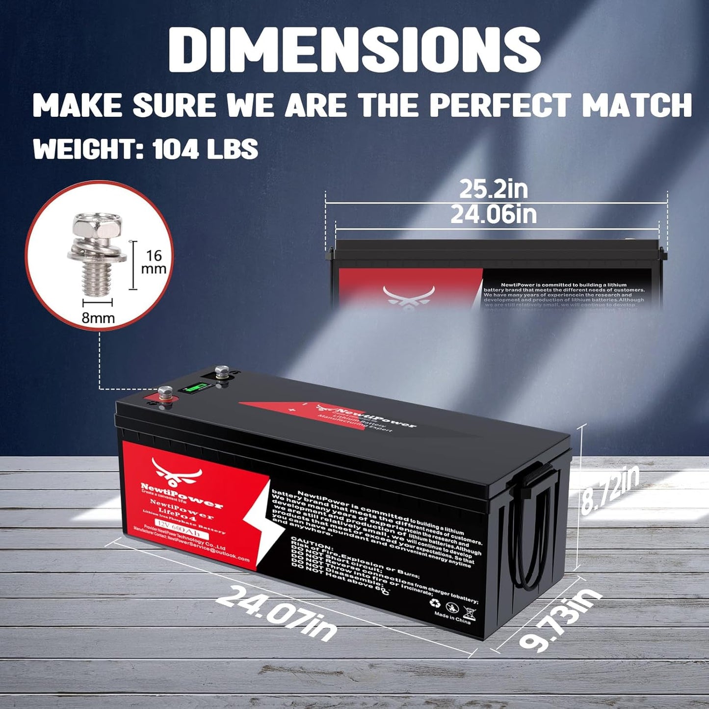 12V 600Ah Lithium LiFePO4 Battery with 250A BMS Grade A Cells Deep Cycle Rechargeable Battery,10000+ Cycles,Perfect for Golf Cart,Off Grid Applications (12.8V 600Ah)