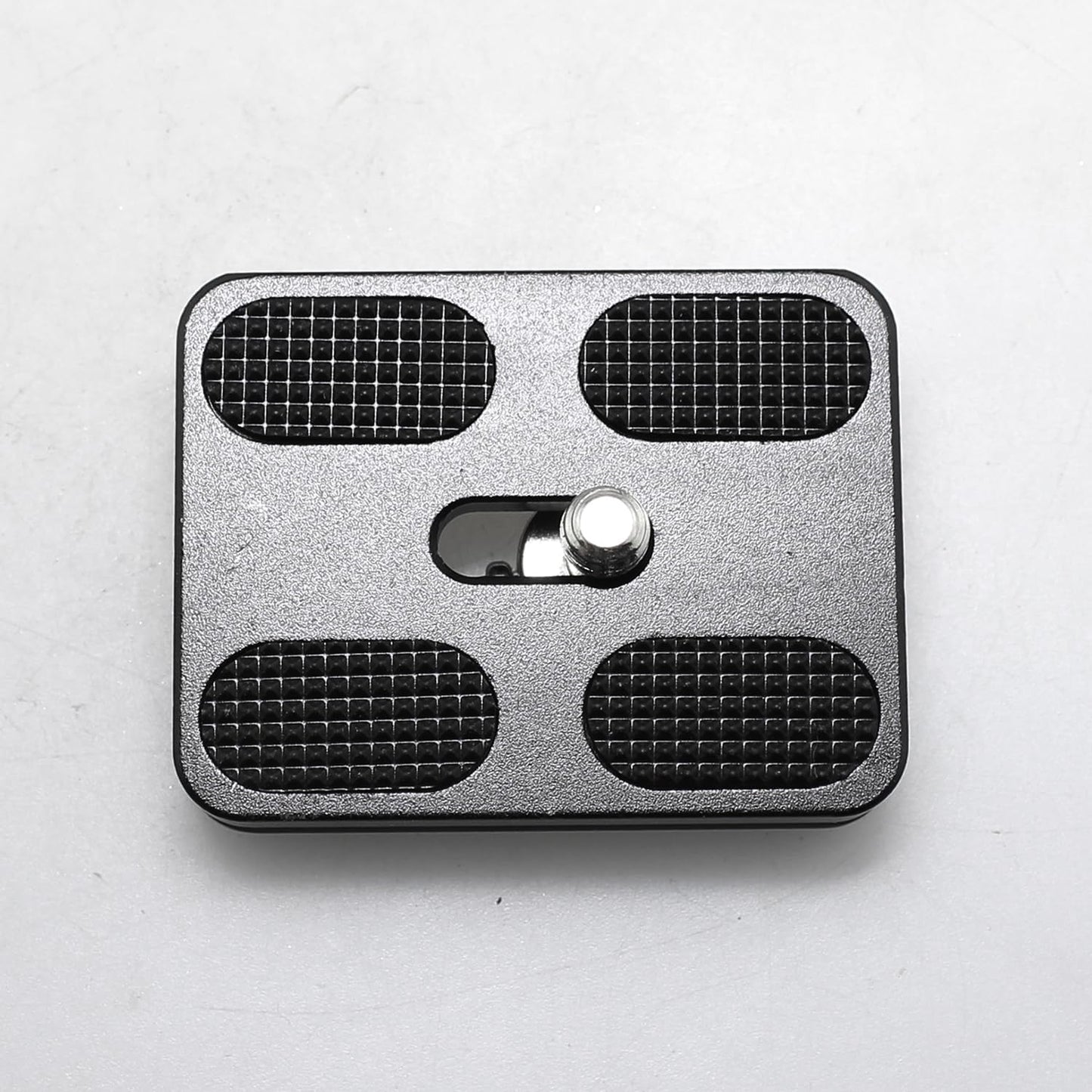 Maxmoral 2PCS 38x50mm Black Universal Metal Quick Release Plate with 1/4 Inch Screws Aluminium Adapter Compatible with Camera Tripod Ball Joint Standard