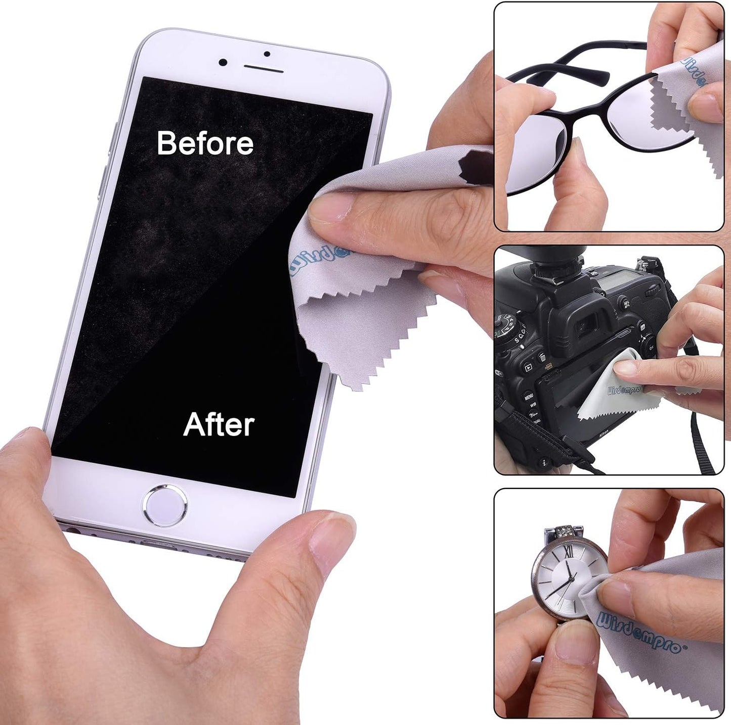 45 Pcs Cell Phone Cleaning Kit, Wisdompro USB Charging Port Cleaner and Headphone Jack Brush Tool Set Compatible with iPhone, iPad, Airpod, Laptop and Other Electronics