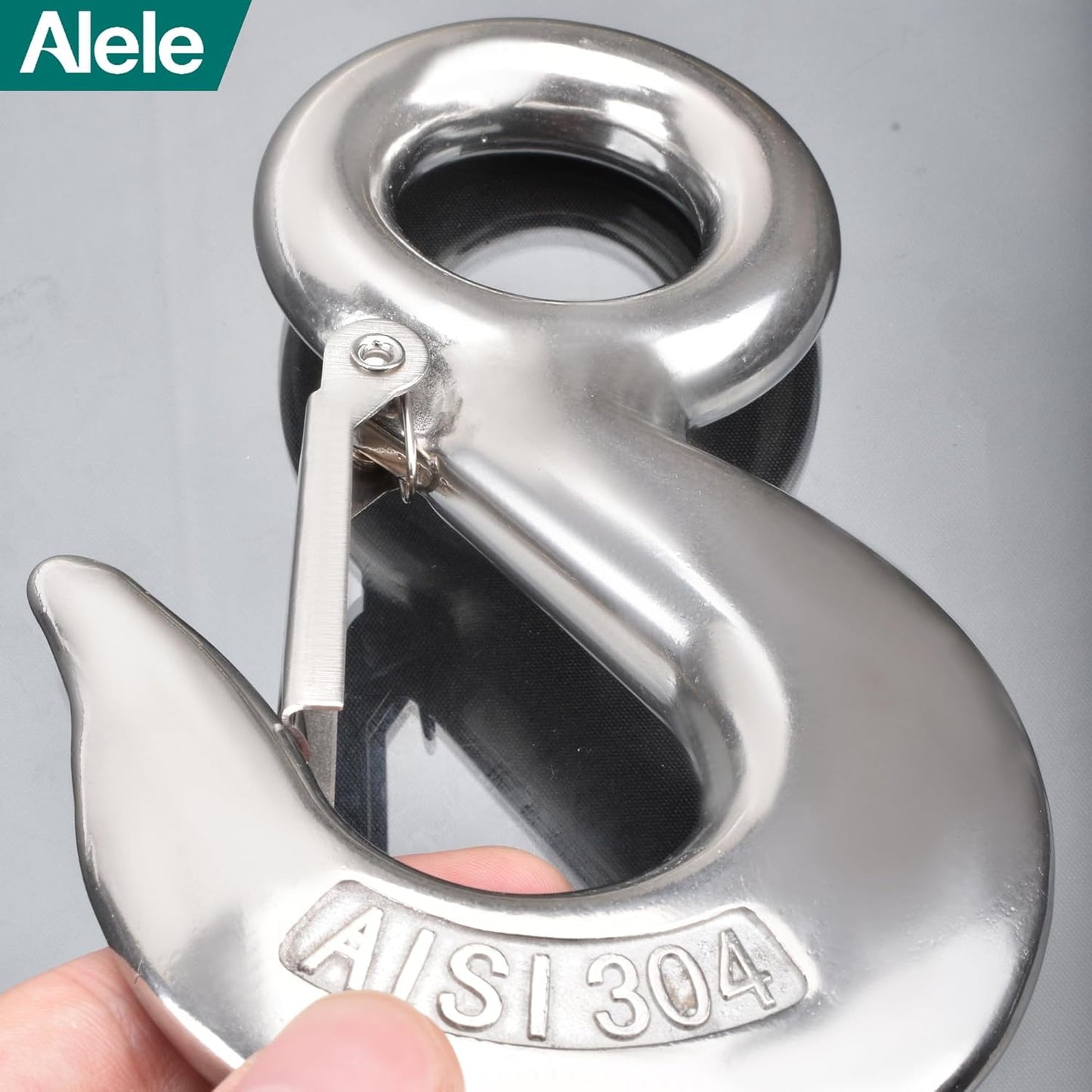 Alele Grab Hooks,2T Crane Scale,Slip Hooks,Stainless Steel Heavy Duty Lifting Hook Rigging Accessory (Grab Hooks 2000kg)