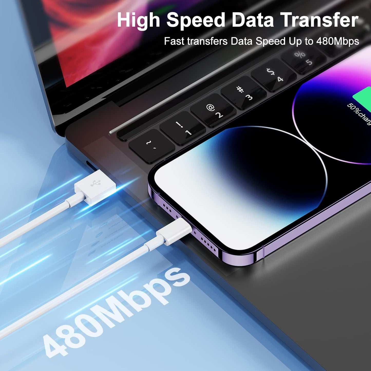 3Pack for [Apple MFi Certified] iPhone Charging Cable 6Feet-Lightning to USB Cable Wire - 3 Foot iPhone USB Charger Cords for Appe iPhone 14 13 12Pro/Pro Max/Xs Max XR X 8 7 6 5 Plus SE