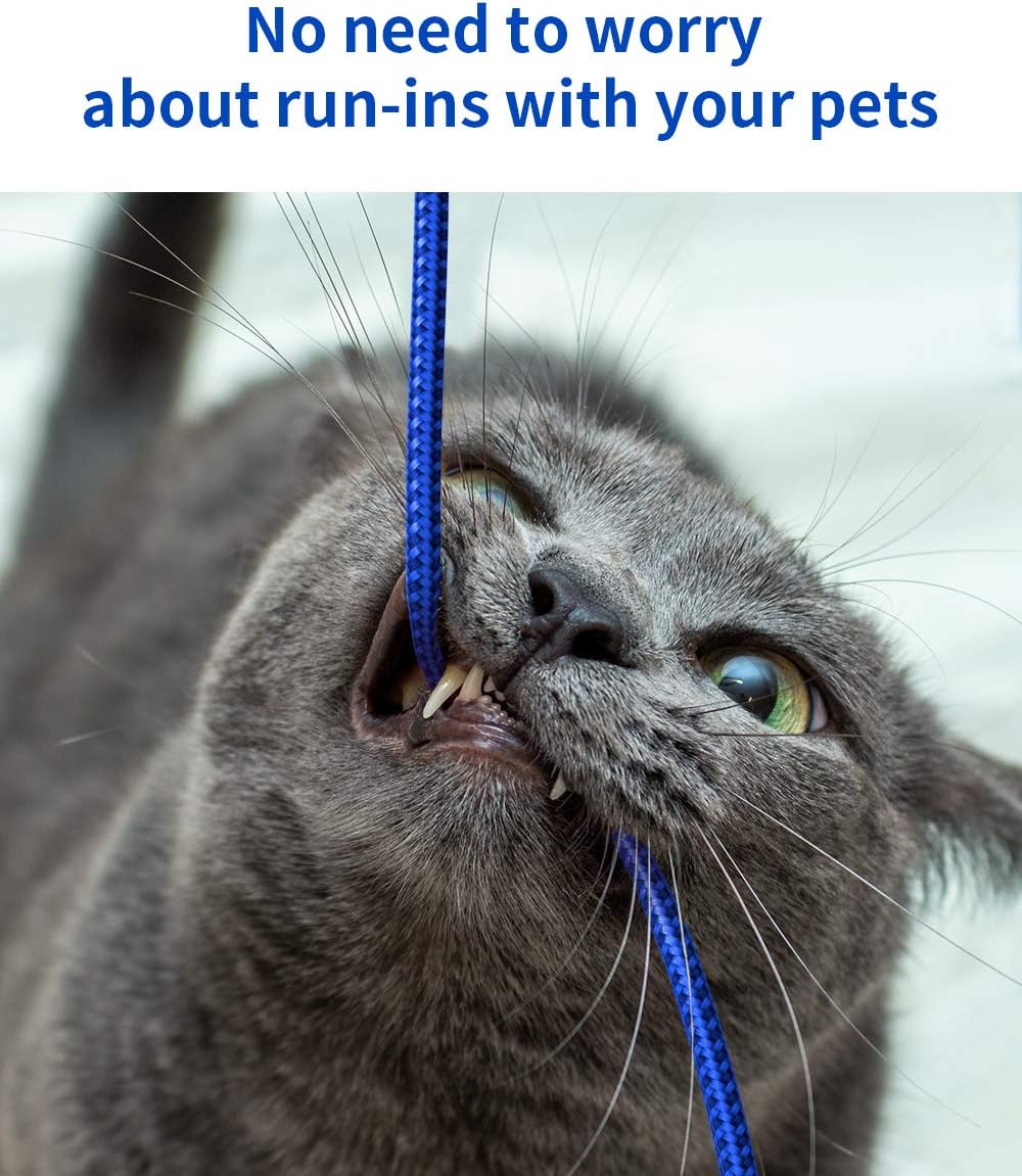 JSAUX for iPhone Charger Cable [2-Pack 6ft], MFi Certified Lightning Cable Fast Charging Charger Cable Compatible with iPhone 13 12 11 Xs Max X XR 8 7 6s 6 Plus 5, iPad, iPod - Blue