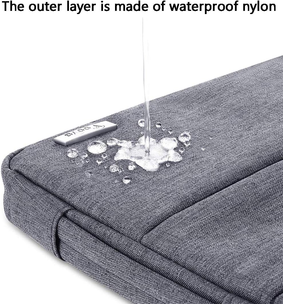 Voova Laptop Sleeve Carrying Case 13 13.6 Inch Compatible with MacBook Air 13 M1/M2/M3/M4, MacBook Pro 13/14, IPad Pro 13, Waterproof Slim Computer Cover Bag, Grey