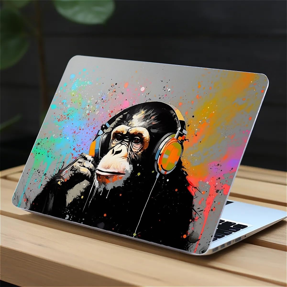Compatible with MacBook Air 13.3 13.6 Inch Case 2022 2021 2020 2019 Plastic Hard Shell Case Cover,13.6 Air (A2681) M2 2022, Monkey