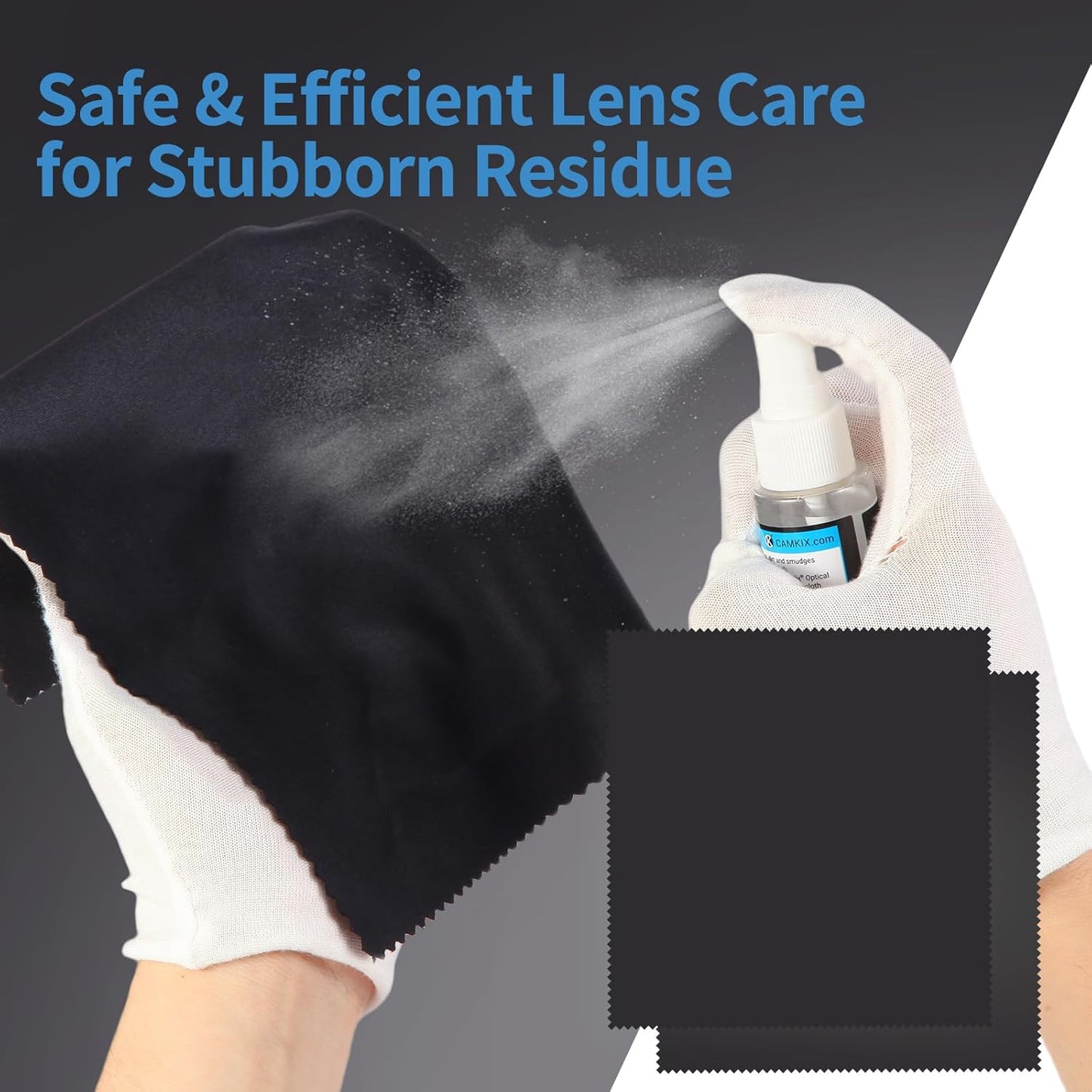 Camkix 14-in-1 Camera Lens Cleaning Kit - Includes Advanced Large Silicone Air Blower, 2in1 Lens Cleaning Pen, Dry Swabs, Cleaning Paper, 30 ML Optical Lens Spray for Mirrorless Cameras, APS-C, DSLR