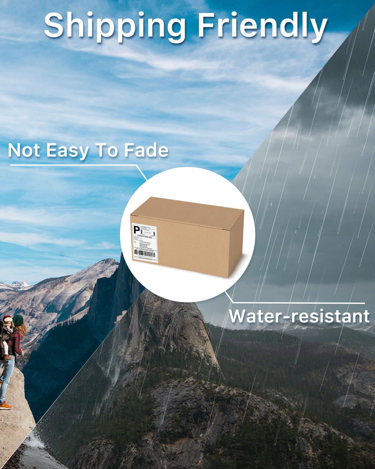 iEager 4x6 Inch Thermal Labels, White Shipping Label Stickers, Commercial+ Grade Thermal Printer Sticker, 180 Labels/Pack