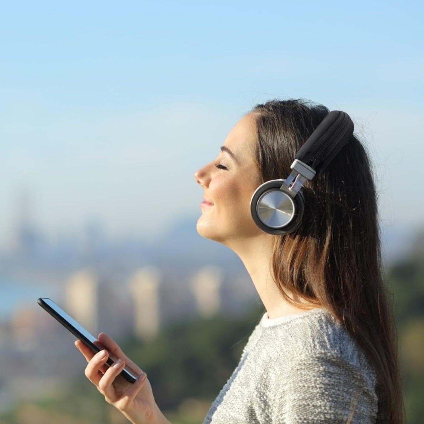 BlingKingdom Headphone Headband Cover Headphones Replacement Band Headband Protector with Zipper (Black)